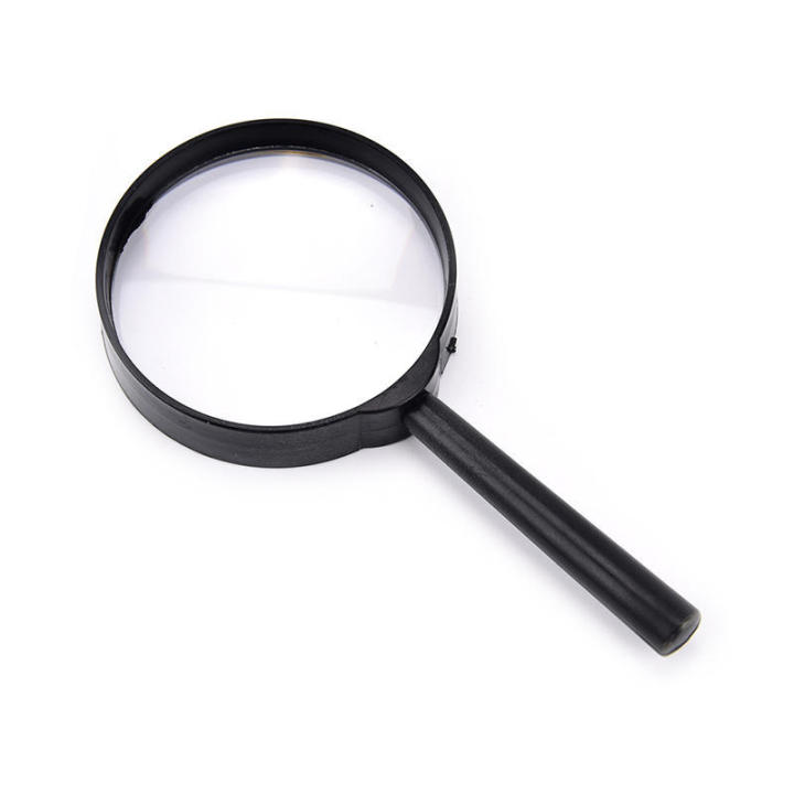 Portable Hand Magnifying Lens 60MM, 75MM & 90MM - Hand Magnifier for Kids & Adults  Straight Shank Glass