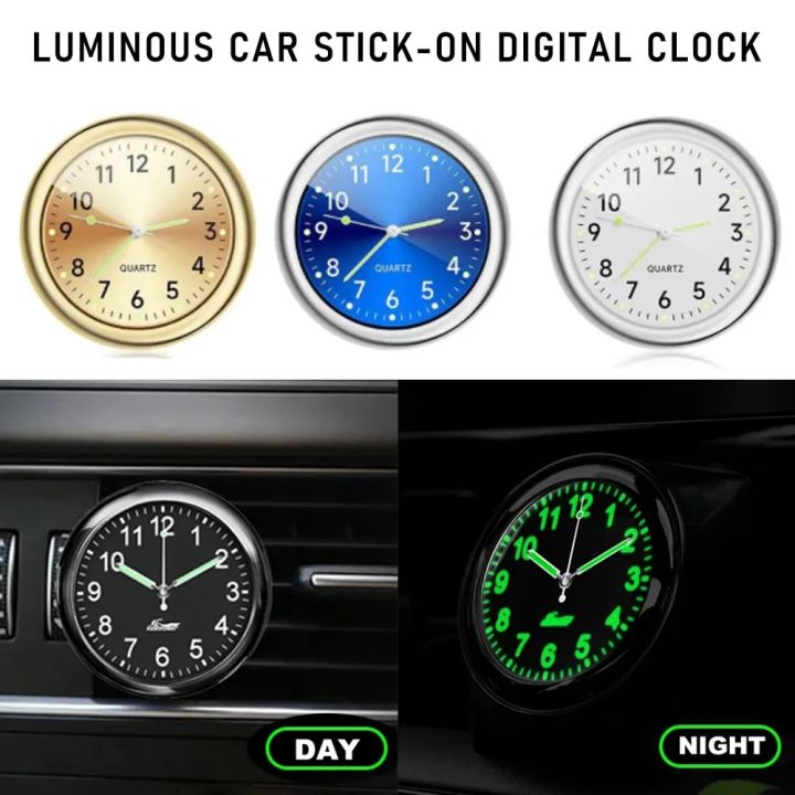 Mini Watch Car Quartz Clock Mini Electronic Clock Waterproof Bicycle ...