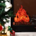 Hot Halloween Fake Flame Paper 3D Decorative Cardboard Fire Party Decoration Artificial Fire Flame Campfire Centerpiece. 