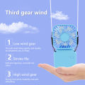 Portable Small Holding Fan Foldable Hanging Fan USB-Rechargeable Mini Handheld Fan. 