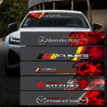 【Miga Plaza】NT| 1 Piece Universal Accessories Car Front Windshield Sticker and rear windshield modified decoration 3.5D carbon fiber stickers Auto Rear Window Cover Decal Styling. 