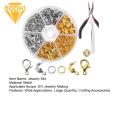 Diy Jewelry Set Complete Diy Bracelet Making Kit with Tools 463-piece Set for Crafts Jewelry Making Lobster Clasps Split Rings Bead Tips Pliers Tweezers Ideal for Jewelry Making Kit. 