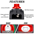 Battery Disconnect Switch On/Off Heavy Duty Waterproof Battery Switch Cables Power Cut Master Switch. 