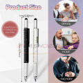 iFlashDeal 1 PC 6 in1 Multifunctional Screwdriver Ballpoint Pen Touch Screen Touch Screen Stylus Design Tool School Office Stationery Pens. 