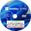 Windows 11 Pro 64-bit Bootable OS DVD for Low-end PCs, Compatible with Windows 10 Devices - Banana DVD. 