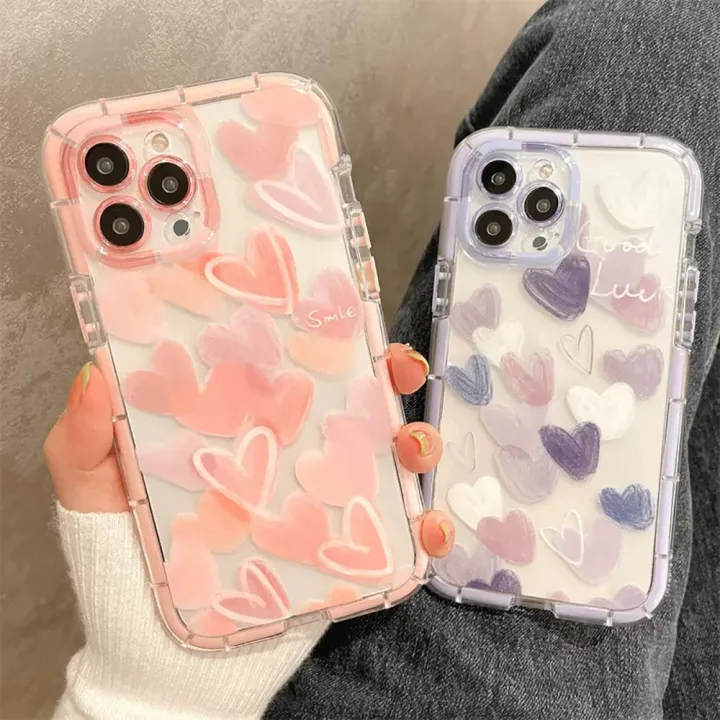 eart%20soft%20silicon%20Love%20Hundas%20ax%2015%20Pro%20M%2014%2013%2012%2011iPhone%20Clear%20Case%20for%20iPhone%2013%2015%2016Plus%20F%20Glue%20Shock%20Resistant%20Case%20-%20Image%202
