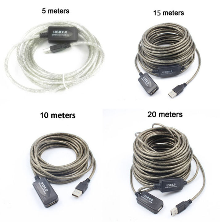5/10/15/20m%20Usb%202.0%20Cable%20Male%20To%20Female%20Active%20Extension%20Extend%20M/f%20Usb%20To%20Usb%20Cable%20Cord%20Usb%20Adapter%20Amplifier%20Chip%20-%20Image%202