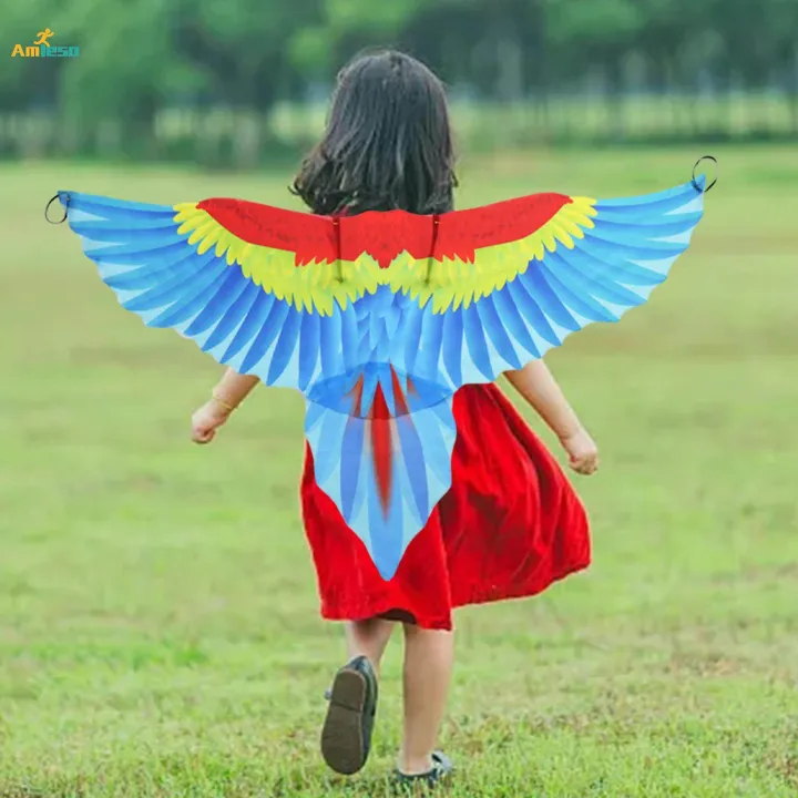 Kids%20Bird%20Costume%20Set%20Cape%20for%20Fancy%20Dress%20Cosplay%20Festival%20Blue%20-%20Image%209