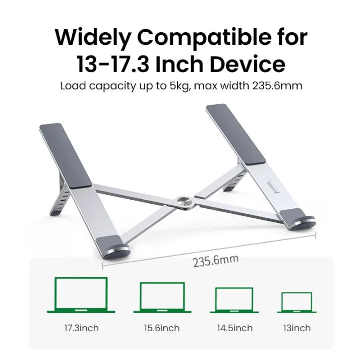 UGREEN%20Laptop%20Stand%20Holder%20For%20MacBook%20Air%20Pro%20Notebook%20Adjustable%20Foldable%20Aluminum%20Laptop%20Notebook%20Stand%20For%20PC%2011/13/17%20Inch%20-%20Image%204
