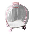 Wheeled Pet Carrier Cat Trolley Case Silent Moving for Bathing. 