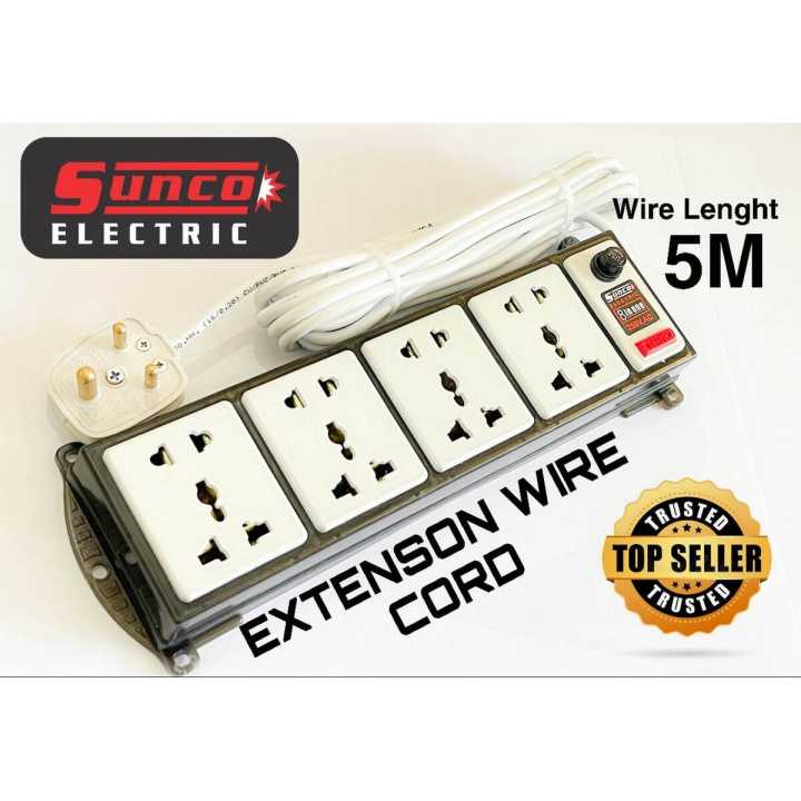 Sunco%20Extenson%20Wire%20cord%205m/%20Multi%20Plug,Trailing%20Socket%202000w%20-%20Image%202