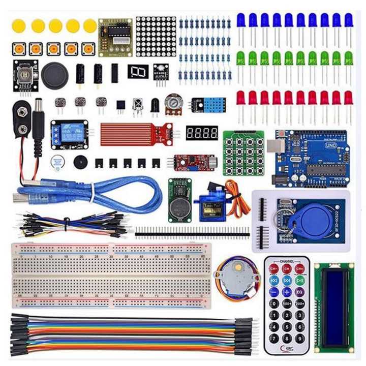 E Work Bench Robotic kit stem education UNO R3 diy components electronic starter learning sensor kit for school children (EWB Kit  - 02 ) RFID ARDUINO learning kit