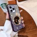 For Infinix Smart 8 8 Pro 8 Plus 8 HD 7 6 5 Back Cover with Bow Makeup Mirror Luxury Shiny Gradient Plating Glitter Girls Slim Phone Case Clear Soft Silicone Protective Cases Pouch. 
