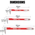 wood working tools SHALL 3-Piece Nail Puller Tool Set 12’’10’’8’’Heavy Duty Mini Cats Paw Pry Bar Crowbar Tool for Home Remolding WoodworkingTool Sets. 