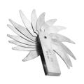 R0.3-R52 1.5-100mm Stainless Steel Radius Fillet Gauge External Internal Concave Convex Measu g Tool R Rule. 