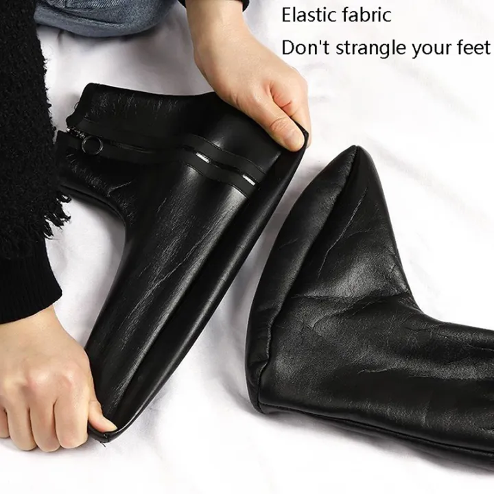 1%20Pair%20Winter%20PU%20Leather%20Warm%20Socks%20Adult%20Fleece%20Thick%20Shoes%20Socks%20Waterproof%20Anti-Slip%20Fashion%20Rain%20Boots%20Socks%20For%20Men%20Women%20-%20Image%202
