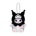 11CM Kawaii Mofusand Cross-Dressing Sanrio Hello Kitty Kuromi Hanyodon Plush Keychain Pendant Anime Plush Doll Backpack Pendant SUNM. 