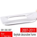 Car Ignition Key Lock Panel Cover Trim Sticker Keyhole Decorative Ring for-BMW 1 Series E81 E82 E87 2007-2011. 