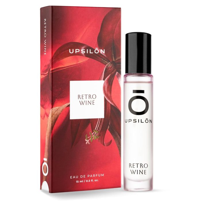 UPSILON Retro Wine Premium Perfume for Women 15 ml | Eau De Perfume | Long Lasting Fresh & Powerful Fragrance | Womens Perfume Spray | Travel Friendly | Luxury Scent | Pack of 1(FROM INDIA)NUZ