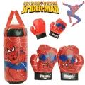 Kids Spiderman Punching Bag With Gloves. 