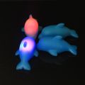 Baby Dolphin Bath Toys Kids Led Lighting Up Beach Toys Water Glowing Floating Toy for Children Luminous Swim Rubber Ducks Toys. 