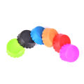 6Pcs Silicone Bottle Cap Reuse Practical Colorful Leak Free For Beverage Bottle Novelty Sealer Stopper Cover. 