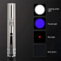 【ALLGOOD】3 in 1 USB Rechargeable Red Dot Laser Light Super Laser Pointer Pen Cat Pet Toy Red UV Flashlight. 