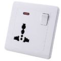 13A Premium Universal International Power outlet wall socket plug base with Neon. 