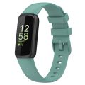 For Fitbit Inspire3 Solid Color Silicone Watch Band, Size:S Size. 