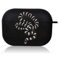 Believesinkinte Animal King Snake Cool Black Airpod Cases Air Pro 3 for AirpodPortable s Pro 2 3rd Pods Gen Airpord Cases Ins Style Black Cover Funda. 