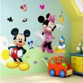 Mickey & Minnie Mickey Mouse Home Decoration star baby children cartoon bedroom room decor wall stickers removable kids nursery decal sticker Wall Decoration Stickers wall deco Mickey Balloon. 