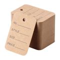 500Pcs Price Tags Hang Tag String Clothing Garment Tags Polyester String Tag Seal Clothing Printed Label Fasteners Snap Lock. 