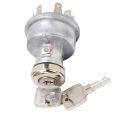With 2 Keys Tractor Ignition Switch RE45963 Aluminium Alloy Start Switch With 2Keys for 5105 5200 5205 5210 5220. 