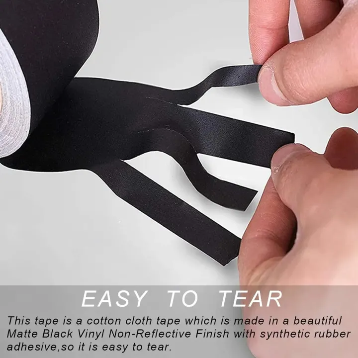 LibiAffordable%20Tape%20Gaffer%20Tape%20Matte%20Black%20Heavy%20Duty%20Non-Reflective%20Easy%20to%20Tear%20Leaves%20No%20Residue%20Waterproof%20Cloth%20Gaff%20Tape%20-%20Image%203