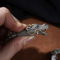 Collectible-grade Keel Chain Three-dimensional Dragon Bracelet Men's Domineering Dragon Head Retro Style Personality High Value. 