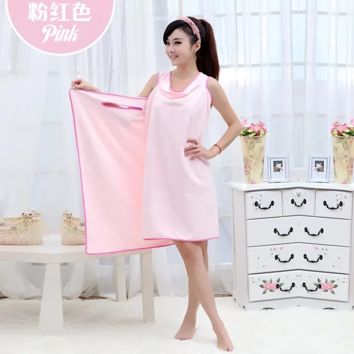 Bath%20Towel%20women%20-%20Pink%20Lady%20Girls%20Bath%20Towel%20Bath%20Towels%20Women%20Wearable%20Fast%20Drying%20Magic%20Bath%20Towel%20Beach%20Spa%20Bathrobes%20-%20Image%205