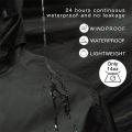 Premium Quality Black Raincoat with Reflective Strips Rainy Work Waterproof Rainwear Set Motorcycle Raincoat Fishing Rain Suit Cloak for Men And Women. 