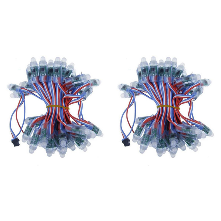 200Pcs/Lot 12mm WS2811 2811 IC RGB LED Pixels Module String Light IP68 5V Holidays/Christmas/ Festival