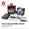 Fantech FB302 TYPHOON RGB FAN 3n1 W/ HUB AND REMOTE CONTROL. 