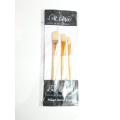 L'art Filbert Brush Set Of 3pcs (6, 10 & 12). 