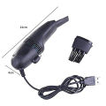 USB Mini Vacuum Cleaner Keyboard Tool PC Notebook Computer Brush Dust Removal Kit Computer Cleaning Tool, Black. 