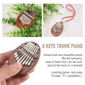LKPCIGCXM Mini Kalimba 8 Keys Thumb Piano Great Sound Finger Keyboard Musical Instrument. 
