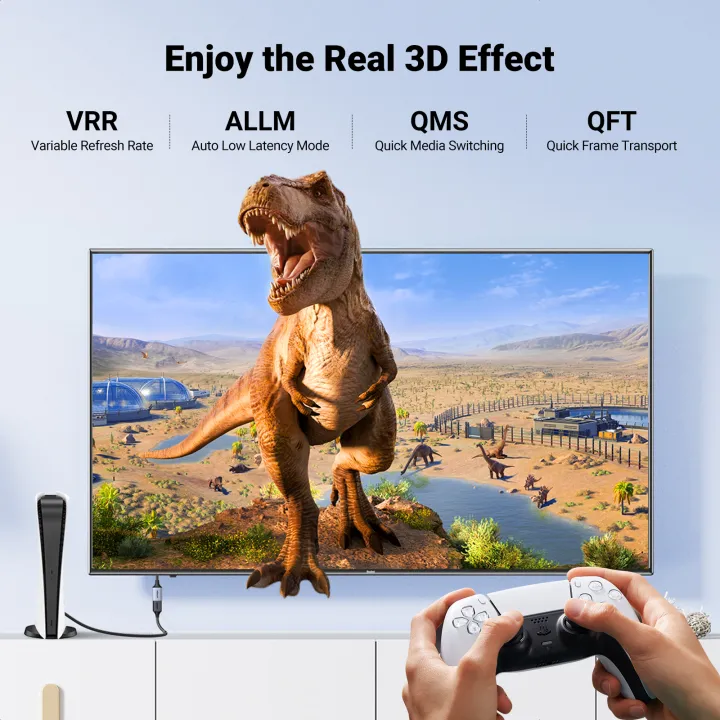 UGREEN%20HDMI%20Extender%208K%20HDMI%20Extension%20Cable%200.15M%20Male%20to%20Female%20Adapter%20Cord%208K@60Hz%202.1%20Ultra%20High-Speed%2048Gbps,%20for%20PS5,Nintendo%20Switch,Xbox%20Series%20X,Roku%20Stick,Blu-ray%20Laptop%20PC%20TV%20-%20Image%205