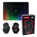 T-WOLF M1 Gaming Mouse + Gaming Mouse Pad Combo. 