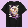 One Piece Anime T shirt anime  Oversize Cotton Print Jet Black Cotton Tee S to 3XL Esthetic T shirt Anime T shirt. 