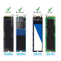 USB 3.1 Type-C SSD External Box Case Aluminum Alloy M.2 NVME/NGFF Solid State Disk Mobile Enclosure Adapter. 