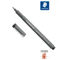 STAEDTLER® Pigment Liner 308 C2-9 Calligraphy - Permanent Black pen. 