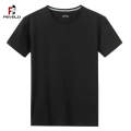 Feveld Summer T-Shirts Men Women 100% Cotton Short Tees Plain Solid Male Female Basic Tshirts O-Neck Slim Fit Tee shirt Young Boy Girl. 