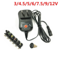 12W 3V 4.5V 5V 6V 7.5V 9V 12V 1A Adjustable Power Adapter AC/DC Charger Universal 1A Switching Power Supply US Plug. 