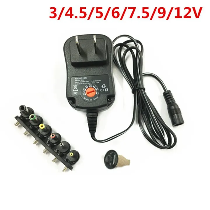 12W%203V%204.5V%205V%206V%207.5V%209V%2012V%201A%20Adjustable%20Power%20Adapter%20AC/DC%20Charger%20Universal%201A%20Switching%20Power%20Supply%20US%20Plug%20-%20Image%208